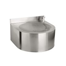 Fontanelle In Acciaio Inox - Fontanella Sospesa 350x350 Mm, Acciaio Inox Slun 62 - Sanela