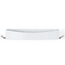 Clever Flip - Ablage Mit Haken 44x11x7 Cm, Kunststoff Weiß/chrom Ran9651 - Compactor
