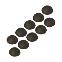 Vasalat Wandtürstopper Set - Türpuffer 32mm, Höhe 12mm - Türstopper Selbstklebend Ideal Zum Schutz Von Wand & Tür, Braun - 10 Stück