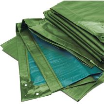Abdeckplane Rainexo, 150 G/m², 10x15 M, Grün/blau
