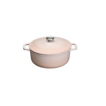 Runder Gusseiserner Schmortopf 24 Cm Champagner - Chasseur - Puc472401a