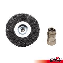 Grizzly - Ersatz Fugenbürste, Rundbürste Aus Metall Für Tools Universalbürste, Elektrischer Fugenkratzer Erb 550-1h Tools Erb 550-2s Tools Erb 550-3u