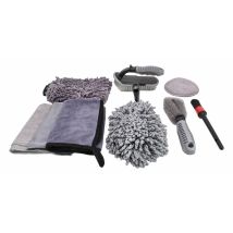 Asta - Satra, De Car Wash Detailing Accessories De Set, 9-teilig, Hochwertiges Werkzeug De Zum Reinigen, Polieren Und Schützen De Von Fahrzeugen, 