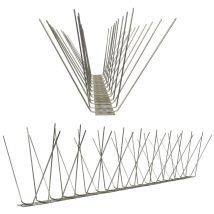Pestsystems - 10 Meter (20 X 0,5m) Taubenspikes 4-reihig Auf V2a-standard - Hochwertige Lösung Für Vogelabwehr Taubenabwehr Edelstahl Spikes