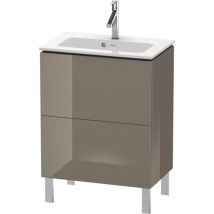 Duravit – Mobile sottolavabo verticale L-Cube, 2 cassetti, 620 x 391 mm – Compatibile con lavabo ME by Starck