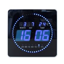 Unilux Led Uhr Blau 28 Cm Durchmesser Design Ohne Rahmen