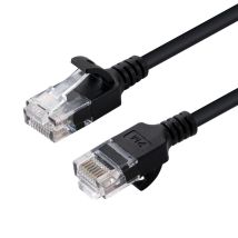 Microconnect U/utp Cat6 15 M Schwarzes, Dünnes Netzwerkkabel, Ungeschirmt, Pvc, 4x2xawg 30/7 Cu, Außendurchmesser: 3,6 Mm, V-utp615s-slim