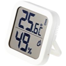 Thermo-/Hygrometer Weiß – Hochgenaues digitales Thermometer – Temperaturbereich -9 bis 50 °C – Voelkner Selection