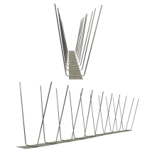 Pestsystems - 5 Meter (10 X 0,5m) Taubenspikes 2-reihig Auf V2a-standard - Hochwertige Lösung Für Vogelabwehr Taubenabwehr Edelstahl Spikes