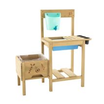 Tp Toys - Holz Pflanztisch Grow Up Kinder Hochbeet & Matschküche Natur 88x83x34 Cm