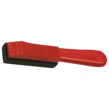 MACOLAEPP Handläpper K220 my100 blau – 125 mm – Körnung 220 – Kunststoffgriff – geeignet für Edelstahl, Hartmetall, Stahl