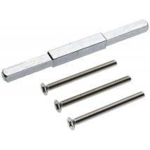 Goupille – Kit de montage pour porte profilée n° 140 – Acier galvanisé – Longueur 130 mm – Diamètre M6