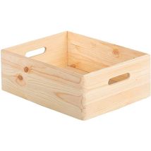 Kiefernholzkiste 40x30x23cm Aufbewahrungskiste aus Kiefernholz Robuste und stilvolle Lösung für Zuhause oder Garten