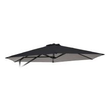 Toile De Remplacement Pour Parasol 3x3 M Hexagonal – Tissu Imperméable Avec Protection Uv – Bonnet Anti-vent – Compatible Dorico Noir – Elios Parasols