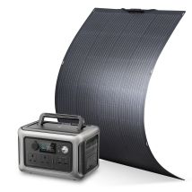 Allpowers - R600 600w Portable Power Station, 299wh Lifep04 Battery, Solar Generator With 200w Flexible Solar Panel Included For Outdoor Camping 