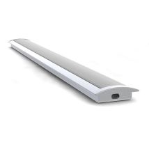 Toolland - Incasso Slimline Larghezza 8 Mm - Anodizzato Argento - Profilo Led In Alluminio - 2 M