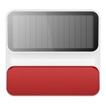 Nivian Drahtlose Solar-Außensirene 100 dB – Interne Antenne – Für den Außeneinsatz – 433 MHz – 162x182x65 mm – 650 g