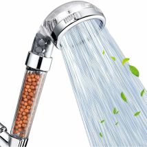 Hello Kitty Bain - 23 X 9cm Shower Head, High Pressure Filtered Water Saving Handheld Shower Head With 3 Mode Spray Function For Dry Skin And Hair
