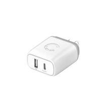 Cygnett Powerplus Caricatore Da Muro 45w Dual Port Usb-c Usb-a Gan Bianco Spina Eu
