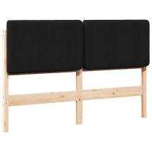 Maison Exclusive - Testiera Imbottita Marrone E Nero 140 Cm Pino Massello