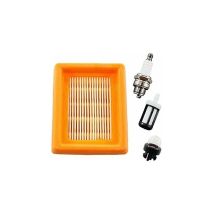 Air Filter And Spark Plug Kit For Stihl Brushcutters Fs120, Fs200, Fs250, Fs300, Fs350, Fs400, Fs450, Fs480, Bt120, Bt121, Bt130.