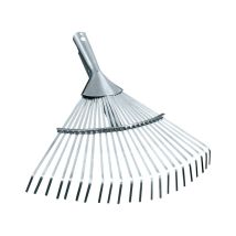 Rastrillo ajustable para hojas – Acero galvanizado – Ideal para barrer césped y arbustos