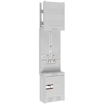 Abn Zählerplatz 3pkt 1z Mit Klemmstein 5-polig, Bxh : 250x1050mm Z17110