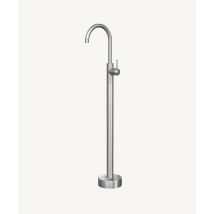 Lookshop – Freestanding Bath Tap – Solid Brass – Brushed Nickel Finish – Single Lever Handle – Contemporary Design