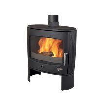 Stufa A Legna In Ghisa - Eclipse - 8 Kw - Colore Antracite Godin 388118