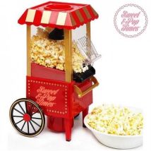 Machine À Pop Corn - Sweet & Pop - Look Rétro - Rouge - Petit Électroménager