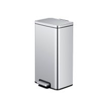 Eko - Poubelle À Pédale Madison 30 Litres - Stainless Steel Plastic - Inox Mat