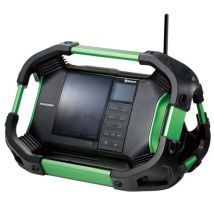 Hitachi – UR18DSDL Battery Site Radio – 240V – Bluetooth, AUX, USB – IPX4 Water Resistant – High-Quality Sound