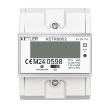 Ketler - Ketr8002 : Compteur Électrique - Tétra 80 A - Certifié Mid - Sortie D'Impulsion - Simple Tarif