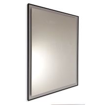 Smmo - Specchio Personalizzato Su Misura Con Cornice Scavata Perimetrale Nera Fino A 140 Cm Fino A 30 Cm