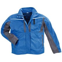 Champ Arbeitsjacke – Größe M – Blau/Grau – Atmungsaktiv, reflektierende Einsätze – 65% Polyester, 35% Baumwolle