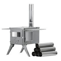 Campfeuer - Stufa A Tenda In Acciaio Inox 51,5 X 42 X 216 Cm Stufa A Tenda Da Campeggio
