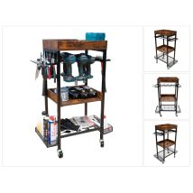 Carrello Da Officina Toolbrothers Per Utensili Elettrici E Manuali In Metallo 86 X 45 X 30 Cm ( L X P X P ) Ruote Di Trasporto Con Freno