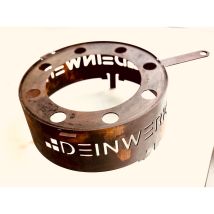 Deinwerk Wok-aufsatz Aus Corten Ø 30cm Für Grillfass Grilltonne Feuertisch Feuerstelle