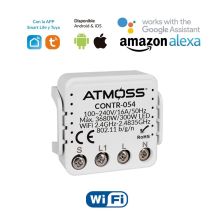 Atmoss - Pastilla Interruptor Mini Wifi 300w Led Control Inteligente Hasta 3680w
