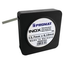 Cinta de espesor 0,08 mm acero inoxidable – 5 mm longitud – 12 mm ancho