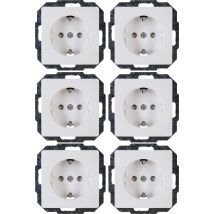 Frutto Presa Schuko Paris Bianco 920702011 6 Pz. - Kopp