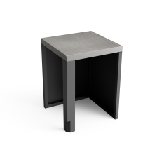 Module D'Angle Kitaway (forme Carrée) Pour Barbecue En Béton Préfabriqué (gris - 63 X 63 X 63 Cm) - Usage Extérieur - Tuozi