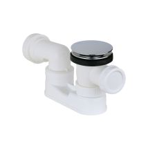 Badewannen-ablaufgarnitur Mit Click-clack-ablaufgarnitur Aus Chrom, Abgesenktem Siphon Und Integriertem Überlauf Cgs Sk20+64-b Chrom