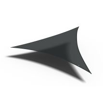 Nesling - Coolfit Sonnensegel 3-eck, Schwarz Bezug Aus 285g/m² Polyethylen (hdpe), 360x360x360 Cm