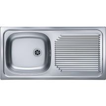 Alveus Basic - Lavello, 86x44 Cm, Acciaio Inox 1009181