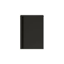 Saniclass Chaci Meuble Sous-lavabo Pour Lave-mains - 40x55cm - 1 Porte - Avec Plan De Dessus - Noir Mat