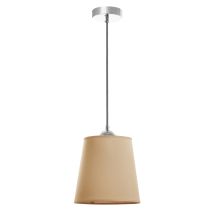 Lámpara de techo moderna gris – Acero – Pantalla de algodón – E27 60W – IP20 – Ideal para salas de estar y comedores