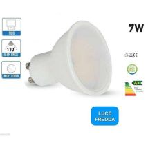 SuperSeller LED-Einbaustrahler GU107W 7W 6000K kaltweiß – GU10 – 30.000 Stunden Lebensdauer – 110° Öffnungswinkel