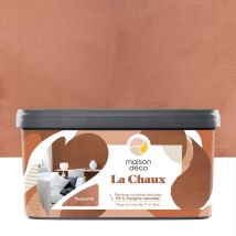 Pittura Effetto Calce Maison Deco, Terracotta, Extra Opaca, 2,5 L Maison Deco