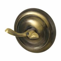Appendiabiti Doppio Deco, Color Ottone Anticato